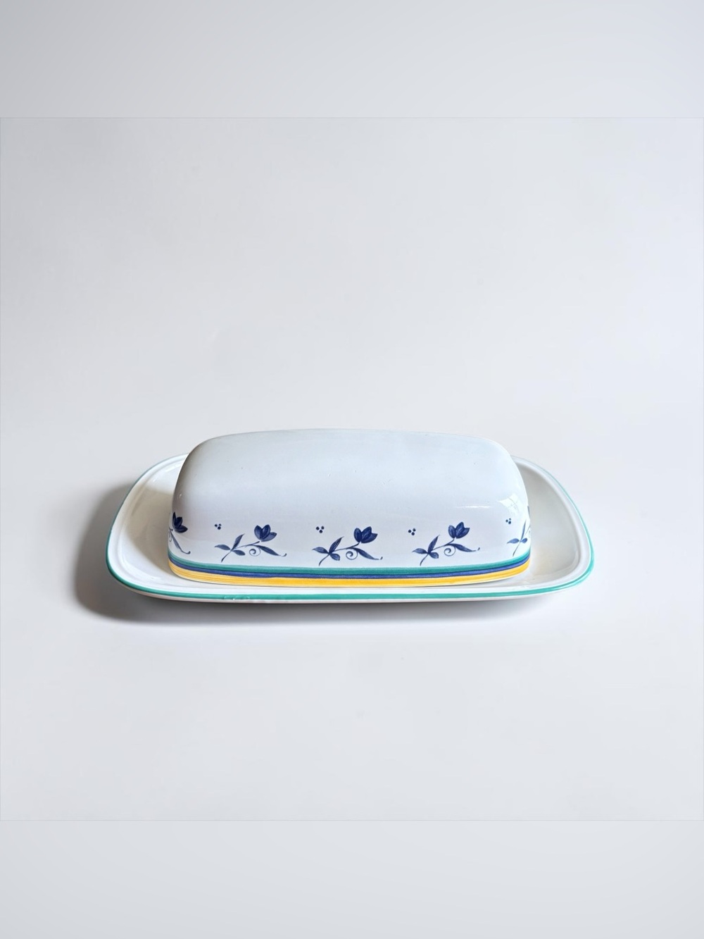 Vintage Studio Nova Skylight Ceramic Covered Butter Dish